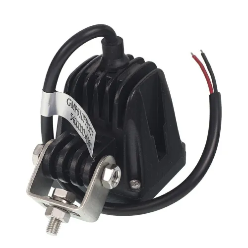 LAMPA ROBOCZA LEDOWA PROSTOKĄTNA,  1 LED SZKŁO MATOWE 9-36V, 1X10W, 50X50MM, OBUDOWA ALUM. OŚWIETLENIE ROZPROSZONE (FLOOD)
