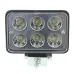 LAMPA ROBOCZA LEDOWA SZEROKA  6 LED, 12-80V, 110X77X52MM, 1200 LM, OBUDOWA ALUM.