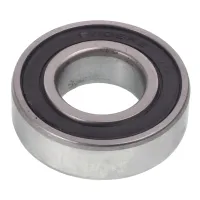 ŁOŻYSKO KULKOWE 1-RZĘDOWE 6205-2RS POPRZECZNE, 52X25X15MM, USZCZELN. 2RS