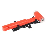 MŁOTECZEK DO WYBIJANIA SZYB KPL. Z WIESZAKIEM I NOŻYKIEM, TYP 2, DŁUGOŚĆ 17CM