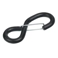 HAK PROFILOWANY TYP S, 9,5KN, CZARNY Z ZABEZPIECZENIEM (DO PASA 475KG)