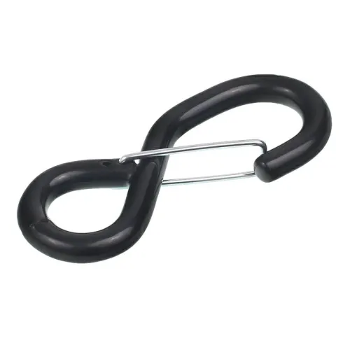 HAK PROFILOWANY TYP S, 9,5KN, CZARNY Z ZABEZPIECZENIEM (DO PASA 475KG)