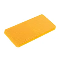 ODBLASK PROSTOKĄTNY PRZYKLEJANY POMARAŃCZOWY 94X44MM, HOMOLOGACJA
