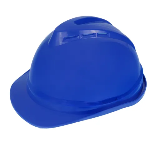 KASK OCHRONNY - NIEBIESKI - NORMA EN 397 - CZTEROPUNKTOWE MOCOWANIE