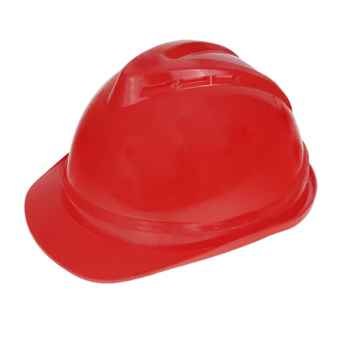 KASK OCHRONNY - CZERWONY - NORMA EN 397 - CZTEROPUNKTOWE MOCOWANIE