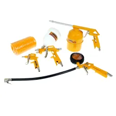 INGCO GMPAKT0053 — ZESTAW PISTOLETÓW PNEUMATYCZNYCH + PRZEWÓD (4M), 5SZT
