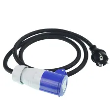  GMPAPGNCEEWT150RV — ADAPTER PRZEJŚCIÓWKA GNIAZDO CEE WTYCZKA 230V, 150CM, 3x2,5mm2