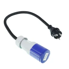  GMPAPGNCEEWT40RV — ADAPTER PRZEJŚCIÓWKA GNIAZDO CEE WTYCZKA 230V, 40CM, 3x2,5mm2