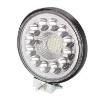 LAMPA ROBOCZA HALOGEN LED, 33 LED OKRĄGŁA, 12V-80V, FI 110MM GRUBOŚĆ 28MM OBUDOWA ALUM.