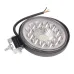 LAMPA ROBOCZA HALOGEN LED, 33 LED OKRĄGŁA, 12V-80V, FI 110MM GRUBOŚĆ 28MM OBUDOWA ALUM.