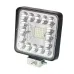 LAMPA ROBOCZA HALOGEN LED, 41 LED KWADRATOWA, 12V-36V, 109X109X28 MM, OBUDOWA ALUM. OŚWIETLENIE ROZPROSZONE (FLOOD)