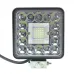 LAMPA ROBOCZA HALOGEN LED, 41 LED KWADRATOWA, 12V-36V, 109X109X28 MM, OBUDOWA ALUM. OŚWIETLENIE ROZPROSZONE (FLOOD)