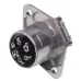 GNIAZDO 7/24V N ALUMINIOWE, KONTAKTY SKRĘCANE ( Z BOLCEM)