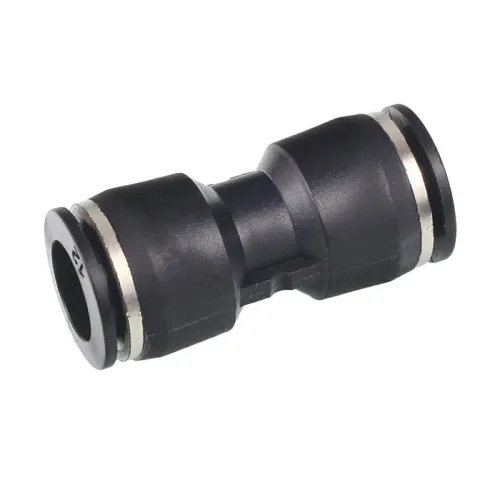 SZYBKOZŁ. TEKALANU FI 12MM PROSTE, PLASTIKOWE, CZARNE