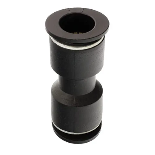 SZYBKOZŁ. TEKALANU FI  6MM PROSTE, PLASTIKOWE, CZARNE