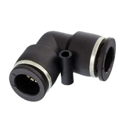 SZYBKOZŁ. TEKALANU FI 14MM KOLANKO, PLASTIKOWE, CZARNE