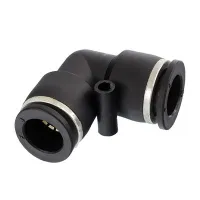 SZYBKOZŁ. TEKALANU FI  4MM KOLANKO, PLASTIKOWE, CZARNE
