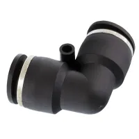 SZYBKOZŁ. TEKALANU FI  8MM KOLANKO, PLASTIKOWE, CZARNE