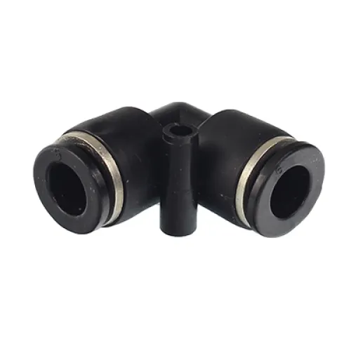 SZYBKOZŁ. TEKALANU FI  9MM KOLANKO, PLASTIKOWE, CZARNE