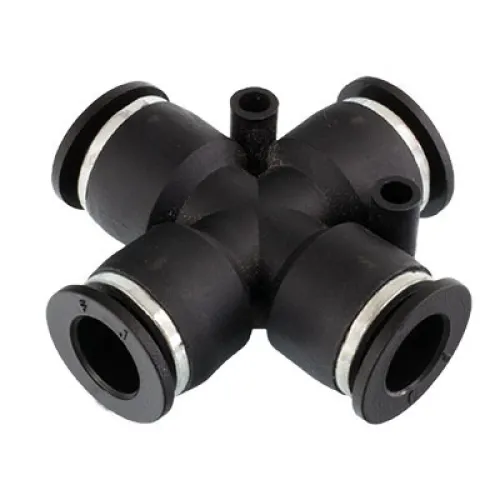 SZYBKOZŁ. TEKALANU FI 10MM POCZWÓRNE, PLASTIKOWE, CZARNE