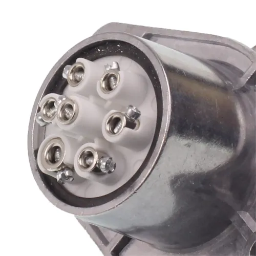 GNIAZDO 7/24V S ALUMINIOWE, KONTAKTY SKRĘCANE ( BEZ BOLCA)