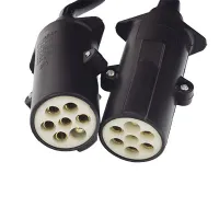 PRZEWÓD SPIRALNY 7/24V S, WTYCZKI PLASTIKOWE  ( Z BOLCEM), L=4500MM, DŁG ROBOCZA 3,6M