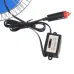 WENTYLATOR OBROTOWY SAMOCHODOWY 24V METALOWY, Z KLIPSEM, 8CALI