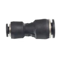 SZYBKOZŁ. TEKALANU FI  8MM /  4MM PROSTE, PLASTIKOWE, CZARNE
