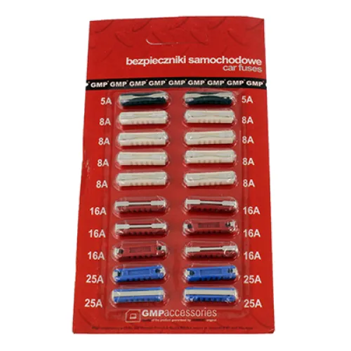 ZESTAW BEZPIECZNIKÓW TOPIKOWYCH  5-25A 20SZT/BLISTER