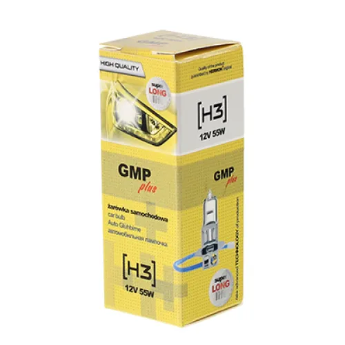 ŻARÓWKA H3, 12V,  55W PK22S, HOMOLOGACJA E13