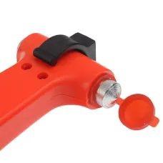 GMP GMPHM01H — MŁOTECZEK DO WYBIJANIA SZYB KPL. Z WIESZAKIEM I NOŻYKIEM, TYP 1, DŁUGOŚĆ 13CM