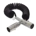 PRZEWÓD SPIRALNY 7/24V N, WTYCZKI ALUMINIOWE (BEZ BOLCA), L=4500MM, DŁG ROBOCZA 3,6M