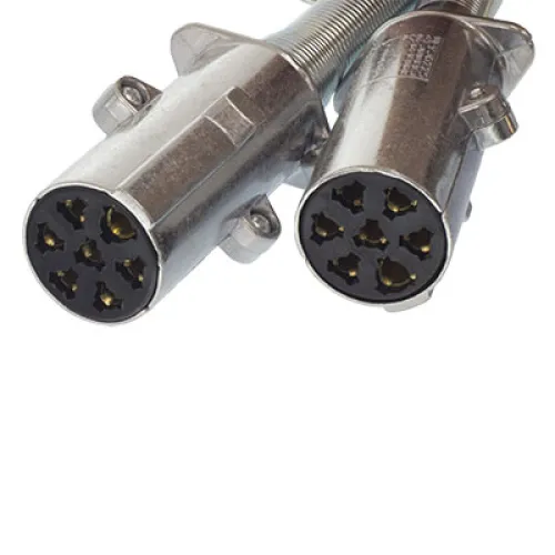 PRZEWÓD SPIRALNY 7/24V N, WTYCZKI ALUMINIOWE (BEZ BOLCA), L=4500MM, DŁG ROBOCZA 3,6M