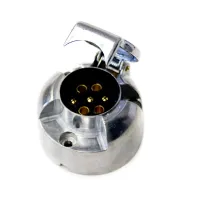 GNIAZDO 7/12V ALUMINIOWE, KONTAKTY SKRĘCANE, OKRĄGŁE