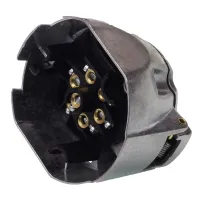 GNIAZDO 7/12V ALUMINIOWE, KONTAKTY SKRĘCANE, KWADRATOWE
