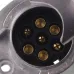 GNIAZDO 7/12V ALUMINIOWE, KONTAKTY SKRĘCANE, KWADRATOWE
