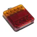 LAMPA TYLNA ZESP. 3-SEGM. L/P PRZYCZEPKA DIODOWA, KWADRATOWA, 12/24V