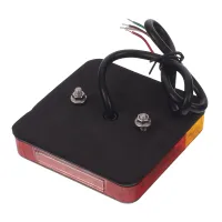 LAMPA TYLNA ZESP. 3-SEGM. L/P PRZYCZEPKA DIODOWA, KWADRATOWA, 12/24V