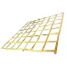SIATKA DO RODZIELANIA ŁADUNKU 3X3m, POMARAŃCZOWA Z 6 MOCOWANIAMI DELTA,