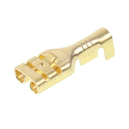 KOŃCÓWKA ELEKTRYCZNA TYP J-2,5 / 6.3MM 100SZT/OPAKOWANIE, KONEKTOR ŻEŃSKI Z ZACZEPEM