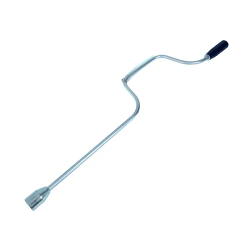 KORBA RĘCZNA KOŁA PODPOROWEGO H=680MM, K:19MM - NIEBIESKA RĄCZKA