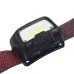 LATARKA CZOŁOWA LED COB 350LUX, 1200MA, 3,7V, 1,26A,  AKUMULATOROWA, REGULOWANA OPASKA