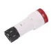 LAMPKA KONTROLNA DESKI ROZDZ. CZERWONA LED, Z ŻARÓWKĄ, 12/24V, MATOWA