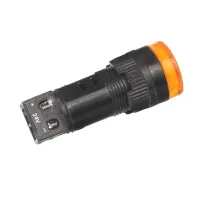 LAMPKA KONTROLNA DESKI ROZDZ. POMARAŃCZ LED, Z ŻARÓWKĄ, 12/24V