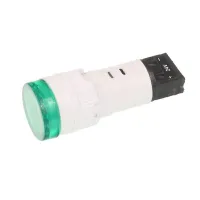 LAMPKA KONTROLNA DESKI ROZDZ. ZIELONA LED, Z ŻARÓWKĄ, 12/24V, MATOWA