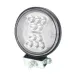 LAMPA ROBOCZA HALOGEN LED, 24 LED OKRĄGŁA, 10-30V, 112X112X38MM, ŚWIATŁO BIAŁE + ŻÓŁTE, 3 PRZEWODY