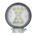 LAMPA ROBOCZA HALOGEN LED, 24 LED OKRĄGŁA, 10-30V, 112X112X38MM, ŚWIATŁO BIAŁE + ŻÓŁTE, 3 PRZEWODY