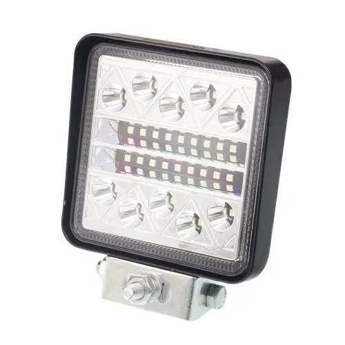 LAMPA ROBOCZA HALOGEN LED, 34 LED KWADRATOWA, 9-36V, 107X107X35MM
