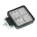 LAMPA ROBOCZA HALOGEN LED, 38 LED + WEWNĘTRZNE DIODY - ŻÓŁTE, KWADRATOWA, 10-30V, 108X108X22MM