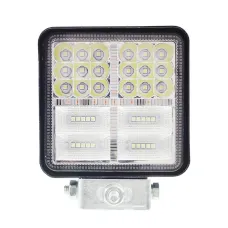 GMP GMPLRH54LK-38 — LAMPA ROBOCZA HALOGEN LED, 38 LED + WEWNĘTRZNE DIODY - ŻÓŁTE, KWADRATOWA, 10-30V...